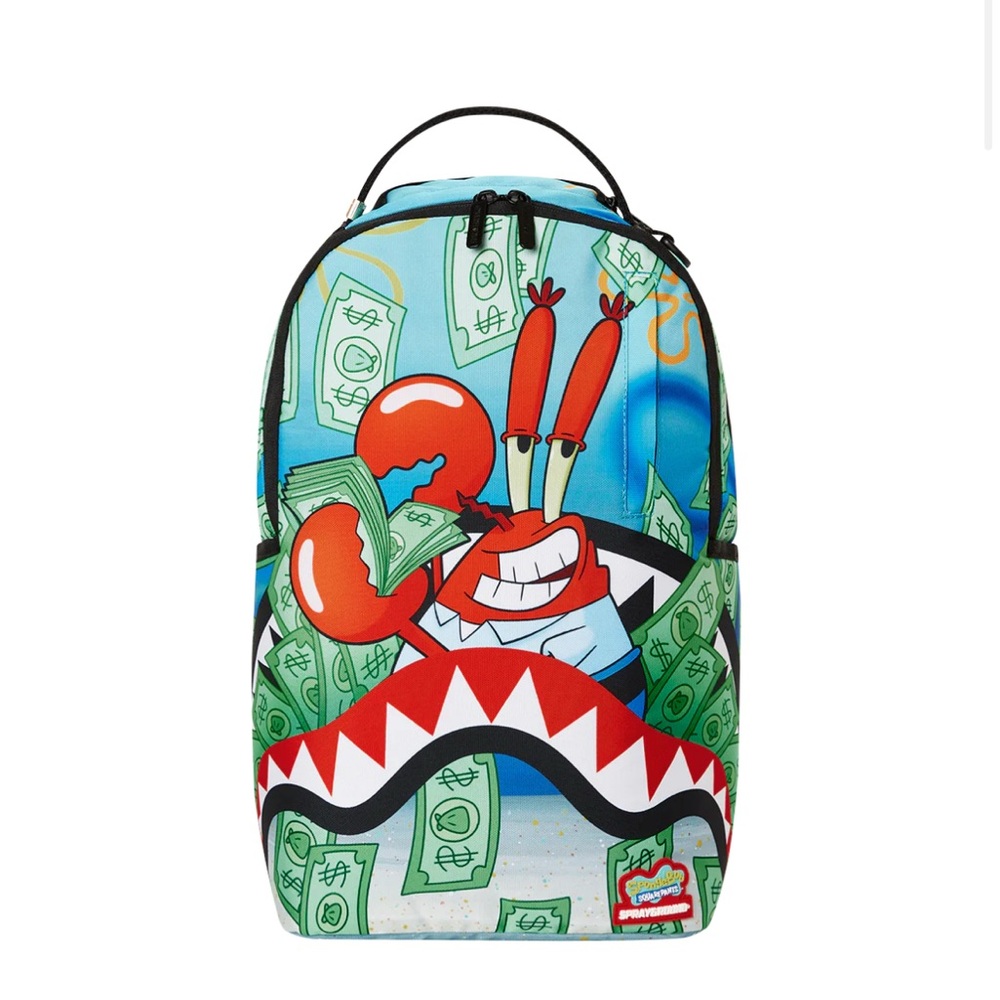 Sprayground Blue and Red Nickelodeon SpongeBob  Backpack Limited Edition